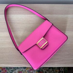 Women's Kate Spade Hot Pink with Gold Hardware Shoulder Bag